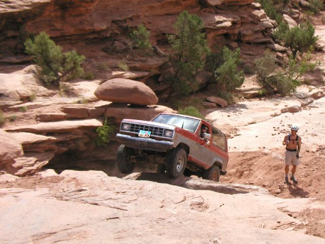 Crazy Larry in Moab on Rusty Nail