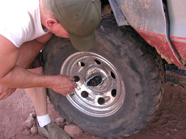 Crazy Larry in Moab on Rusty Nail