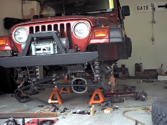 Jeep in the shop
