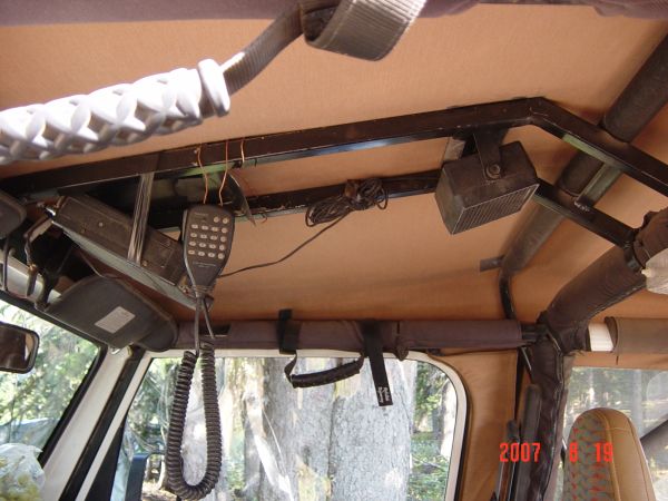 Custom Made Ham Radio bracket for aJeep Wrangler
