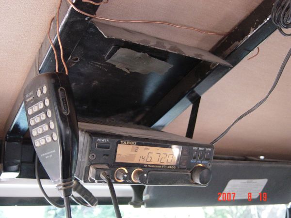 Custom Made Ham Radio bracket for aJeep Wrangler
